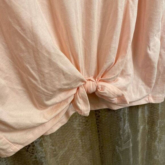 Abercrombie & Fitch Light Pink Gold Logo Knitted Tank Top, Girls XL NWT - Picture 4 of 7